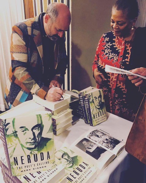 Neruda book signing